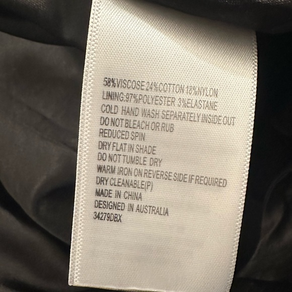 Bardot Black Lace Midi Dress Sz 6 - Picture 13 of 13